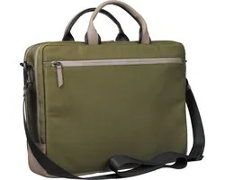 LEONHARD HEYDEN business tas laptoptas met laptopvak Helsinki RV-Aktenmappe 2 Fächer 7111 Olive olijfgroen
