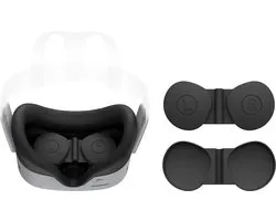 DrPhone VRGuard Pro - Étui de protection en Siliconen Verres VR Adapté pour Meta Quest 3S / 2