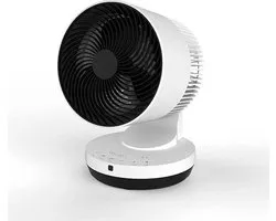 STYLIES Gemma Ventilateur Hot & Cool – Chauffage & Ventilateur – Oscillation 3D – Télécommande – 2000W – Minuterie – Blanc