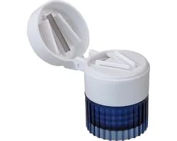 Pill Aid - Pillendoos Tabletsplitter - Vergruizer - Blauw