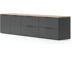Vicco Living Wall Wido, Anthracite/Sonoma, 3 parties