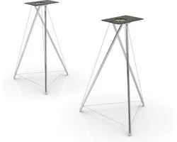 Q Acoustics Concept 300 Speaker Stand Vloer Metaal, Kunststof Zwart, Roestvrijstaal