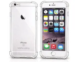 Enkel geschikt voor Apple iPhone 6 Plus / iPhone 6S Plus Hoesjes Doorzichtig Transparant Kleur Shockproof TPU Siliconen Zeer Sterk - Kleur Doorzichtig Transparant
