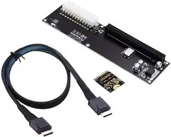 Adaptateur M.2 vers PCIe 4.0 x16 pour SSD NVMe et cartes graphiques externes, compatible avec GPD WIN Max2