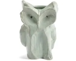 Vase chouette Serax Marni After Midnight 9x8cm H12cm bleu clair