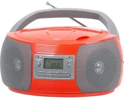 Trevi CMP 524 MP3 DIGITAAL 2.4W Grijs, Rood CD radio
