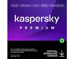 Kaspersky Premium - 12 mois/5 appareils - Téléchargement PC/Mac/Mobile