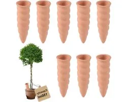 8 Oyas d'irrigation de 150 ml pour plantes, distributeur d'eau automatique pour jardin et potager, pot en terre cuite pour un arrosage efficace des fleurs et des plantes d'intérieur