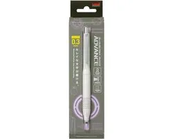 uni crayon mécanique Kuru Toga Advance 0,3mm avec pointe rotative ivoire