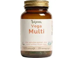 Laveen Vega Multi Compleet - Multivitamine tout-en-un - 60 gélules - Vitamine B12 supplémentaire, Vitamine D & Fer - Végan - 100% naturel