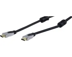 HQ Double shielded HDMI cable 5m HDMI HDMI Zilver