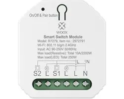 WOOX Smart switch 2-gang module | R7279