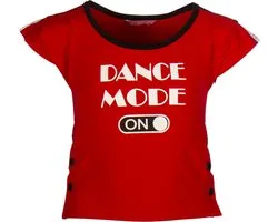 Papillon Sport T-shirt Dance Mode On Meisjes Rood Maat 104
