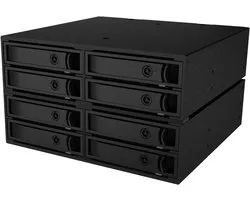 8-voudig Backplane - Harddrive Bay - Data Opslag Uitbreiding - Hot Swap Ondersteuning - 8x 25 inch - Zilver