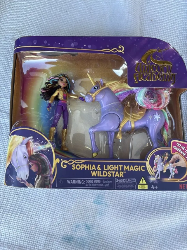 Unicorn Academy Sophia & Light Magic Wildstar, Spinmaster #6067325 - BOX WEAR