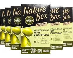 Nature Box Olive Shower Bar 6 x 100 g - Voordeelverpakking