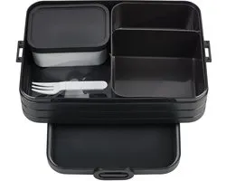 Mepal Bento broodtrommel voor 8 boterhammen, zwart