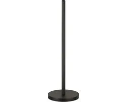 Minismus Support de Papier Toilette Autoportant Noir – Porte-Rouleau WC avec Basis Lestée pour 5 Rouleaux, Stable et Économe d'Espace