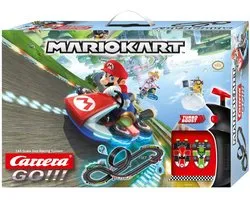 Carrera Go!!! Racebaan - Nintendo Mario Kart Speelgoed - Mario & Luigi - 2 Controllers en 2 Auto's - 4,9 m - 1:43 - 16 onderdelen