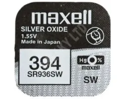 MAXELL - 394 - SR936SW - pile bouton oxyde d'argent pour montre 2 (deux) pièces