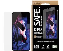 Protecteur d'écran SAFE by PanzerGlass compatible avec Samsung Galaxy S26 en verre | Protecteur d'écran SAFE by PanzerGlass Ultra-Wide-Fit - Compatible avec coque