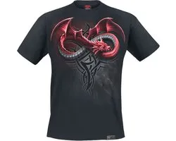 Spiral Infinity Dragons Heren T-shirt - zwart - L