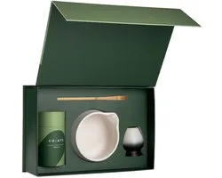 Matcha theeset CHiATO Zen Yin Yang – Wit / Zwart