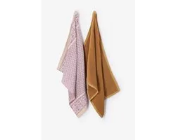 Sissy-Boy - Donkergele handdoek en theedoek Terry