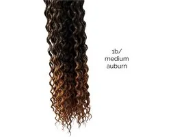 Dreadlocks DE Curly ends 1B/medium auburn 10 stuks - Weavy dreadlocks - Curly ends dreadlocks - Gehaakte dreadlocks - Dreadlocks double ended - Dreadlock extensions - Hair extensions - Dreadlock beads - Dreadlock 1b medium auburn