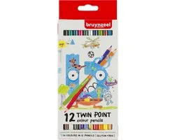 Bruynzeel Kids Twin Points kleurpotloden set 12