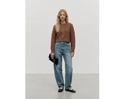 Vero Moda Vmcher Ls O-neck Pullover Cocoa Brown | Bruin | Maat: XS