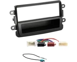 Sound-way 1 DIN Radio Panel Frame Car Radio, Antenna Adapter, ISO Connection Cable, Support for Dacia Duster, Sandero - ShopVlot