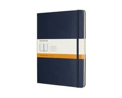 Moleskine Classic Notitieboek - Extra Large - Hardcover - Gelinieerd - Saffier Blauw