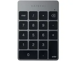 Clavier sans fil Satechi Slim – Technologie Bluetooth – Batterie rechargeable longue durée – Design ultra-fin et portable – Grijs