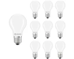Ledvance LED Lamp A60 Filament E27 - 5.9W 806lm 4000K Mat Glas - Ø60mm - Dimbaar - Geschikt voor keuken, kantoor, vergaderruimte - 10 stuks