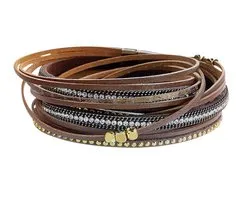 Montebello Armband Amani - PU Leer - 38cm