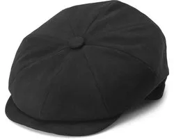 Maso Zwarte Moda Krantenjongenspet