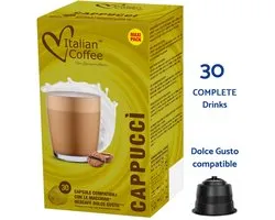 Cappuccino MAXI PACK - 30 Koffiecups Italian Coffee Compatibel met Nescafé ® Dolce Gusto ® Machines