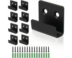 U-Corner Holder 8 Pieces Ceramic Tile Holders, Galvanised Heavy Duty Hooks Metal Wall Hooks with Screws for Hanging - ShopVlot