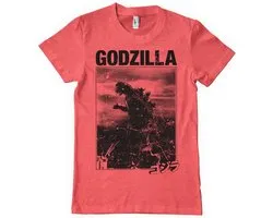 Godzilla Vintage T-shirt rood/gemêleerd