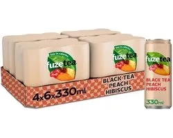 Fuze Tea - Black Tea Peach Hibiscus – 24 x 330 ml - Tray