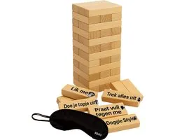 Romantisch Koppelspel Nederlands – Couple Game Blocks – Koppel spel – Date Night Blokken – Koppelspel - Spel voor Stellen – Valentijn Cadeau – Intiem en Speels – Liefdesspelletjes voor Relaties - Inclusief Blinddoek