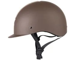 Harry's Horse Veiligheidscap Pro F2 Matt Crystal Bruin/Goud - L