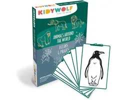 KIDYWOLF KIDYDRAW MINI Refill – Animals Around The World & Oceans and Pirates – 60 Tekenkaarten - 4+