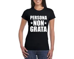 Zwart persona non grata t-shirt voor dames M