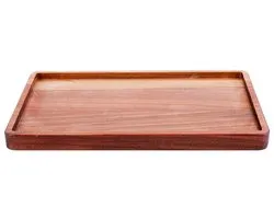 Bowls and Dishes Wood de Noyer Pure | Durable | Plateau de service rectangulaire M 24 x 14,5 cm - bois de noyer - Astuce cadeau !