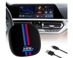 MMB 8 GB RAM + 128 GB opslag Android 13 AutoBox met 8-kernprocessor, ondersteunt YouTube, Netflix, App Store, SIM- en TF-kaart, nieuw model 2025, compatibel met BMW CarPlay