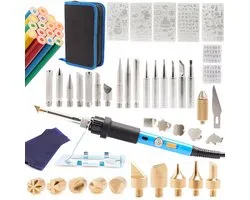 Yihua 947-III Serie - Professionele Pyrograaf - 70-in-1 Set - Regelbare Temperatuur - 60W Keramisch Element
