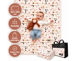 Tapis de jeu Ukje - Tapis de jeu Bébé 150 x 200 cm - Tapis de jeu intérieur et extérieur - Tapis de jeu - Pliable - Certifié sûr Oeko-Tex - S'adapte parfaitement aux housses Ukje - Fleurs sauvages