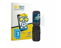Screenprotector 3 Stuks voor Panasonic KX-TU446 Beschermglas transparant